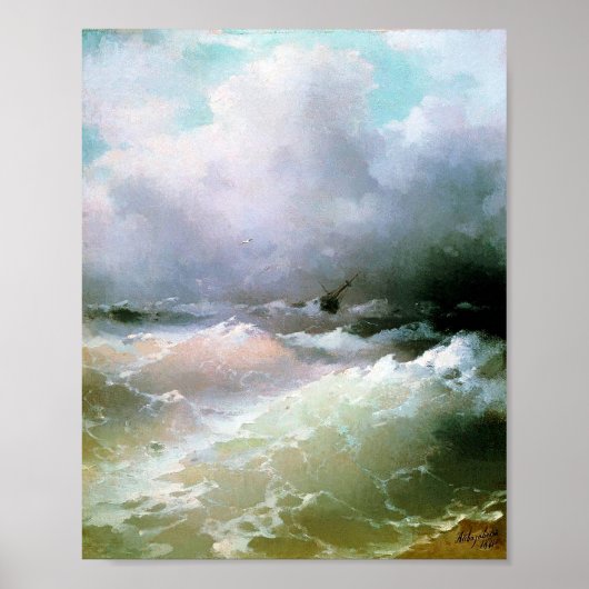 Zee van Ivan Aivazovsky Poster (Voorkant)