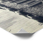  Zee van kamp Gull Pier Foto Poster (Hoek)