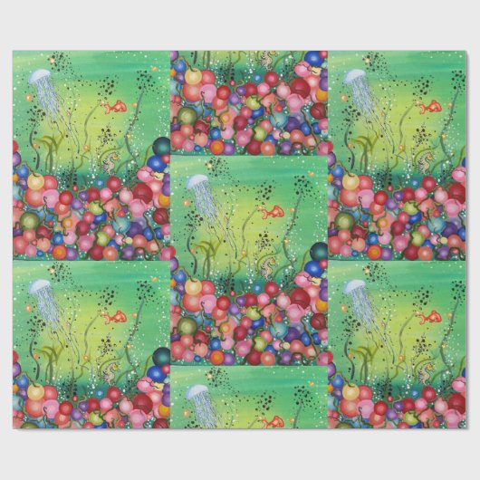 Zee van kleur cadeaupapier (Vlak)