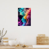 Zee van Kleurrijke Rook Poster (Keuken)