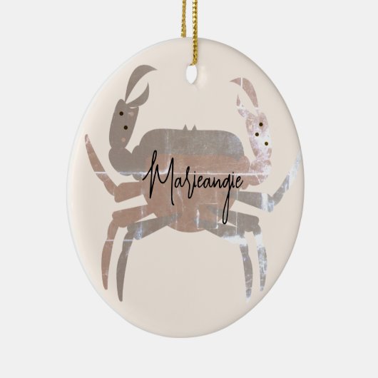 Zee van kreeften in de krab Oceaan Keramisch Ornament (Rechts)