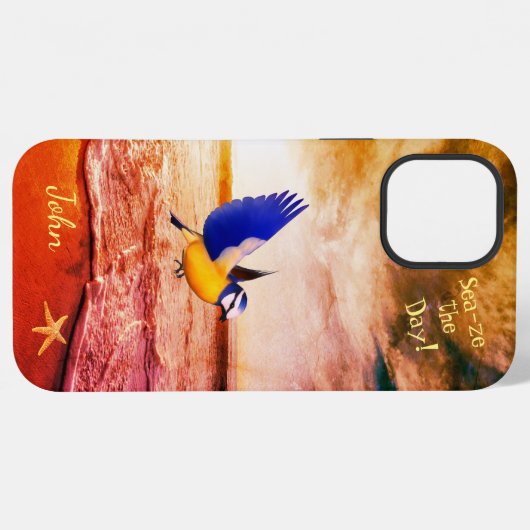 Zee van kunstvarken iPhone hoesje (Achterkant horizontaal)