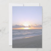 Zee van Liefde | Beach Sunset Starfish Weddenschap Kaart (Achterkant)