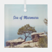 Zee van Marmara uit Buyukada Glas Ornament (Voorkant)