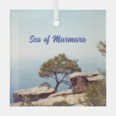 Zee van Marmara uit Buyukada Glas Ornament (Voorkant)