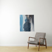 Zee van mist- en sneeuwbergen wandkleed (In situ)