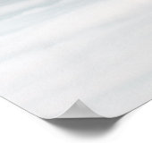 Zee van mist onder de berg poster (Hoek)