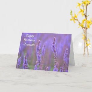 Zee van paarse bloemen op RHS Wisley Kaart