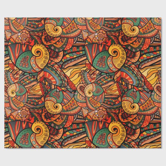 Zee van Paisley Cadeaupapier (Vlak)