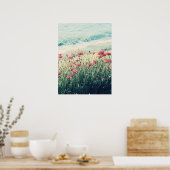 Zee van papavers poster (Keuken)