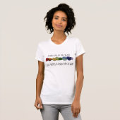 Zee van regenboogglas, grappig T-shirt voor vrouwe (Voorkant volledig)