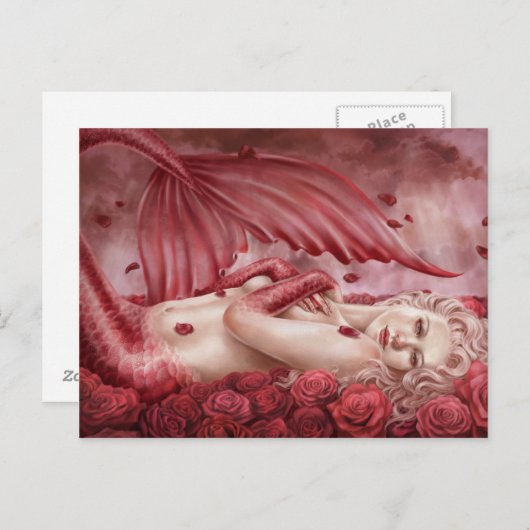 Zee van Rozen Briefkaart (Voorkant / Achterkant)