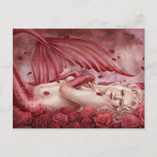 Zee van Rozen Briefkaart (Voorkant)