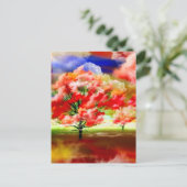 Zee van rozen door Lenny Clouds surrealistisch Briefkaart (Staand voorkant)