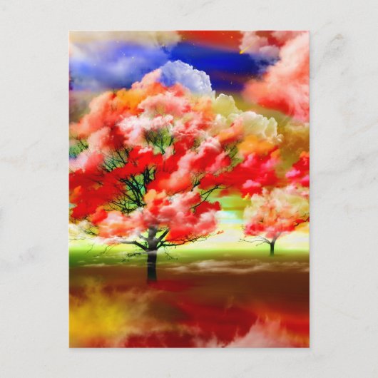 Zee van rozen door Lenny Clouds surrealistisch Briefkaart (Voorkant)