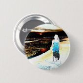 Zee van Rubies Ronde Button 5,7 Cm (Voorkant /achterkant)