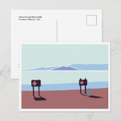 Zee van Salton en Briefkaart van Mount Rollo (Voorkant / Achterkant)