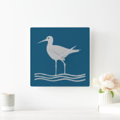 Zee van Sandpiper Bird Ocean Vierkante Klok (Huis)