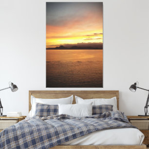 Zee van ​​Santos Brazilië Canvas Afdruk