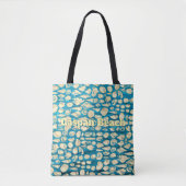 Zee van Schelpen - Blauwe Zee Gepersonaliseerd Tote Bag (Voorkant)