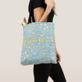 Zee van Schelpen - Lichtblauw Gepersonaliseerd Tote Bag (Dichtbij)