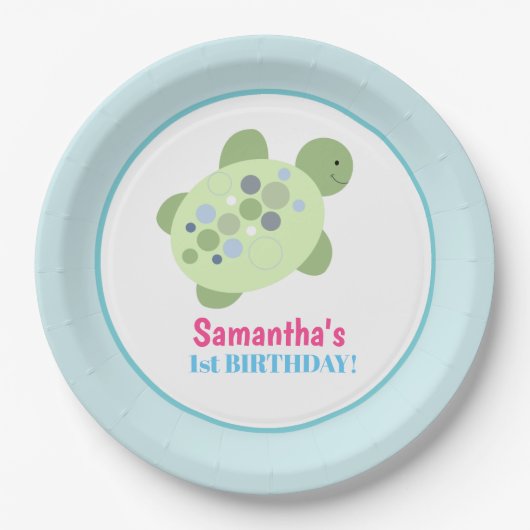 Zee van schildpadschildpad Bord (Voorkant)