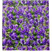 Zee van sereniteit: het prachtige Paarse panseveld Douchegordijn (Voorkant)