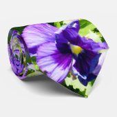 Zee van sereniteit: het prachtige Paarse panseveld Stropdas (Opgerold)