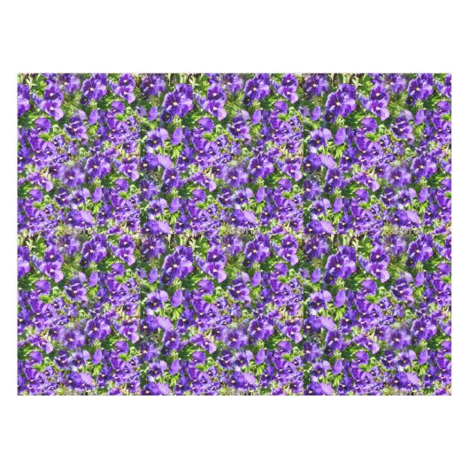 Zee van sereniteit: het prachtige Paarse panseveld Tafelkleed (Voorkant (Horizontaal))