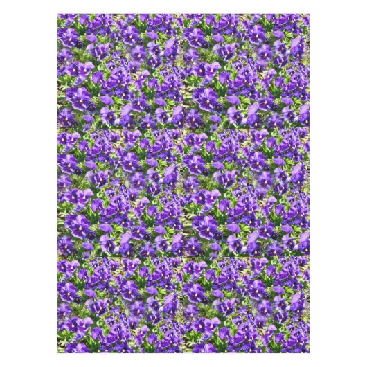 Zee van sereniteit: het prachtige Paarse panseveld Tafelkleed (Voorkant)