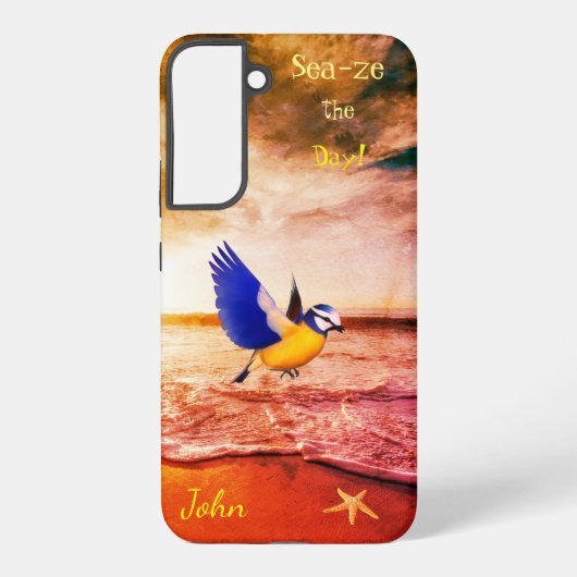 Zee van Starfish Bird Samsung Galaxy Hoesje (Achterkant)