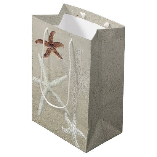 Zee van sterren Beach Sand Gift Bag Medium Cadeauzakje (Voorkant Gekanteld)
