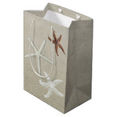 Zee van sterren Beach Sand Gift Bag Medium Cadeauzakje (Achterkant Gekanteld)