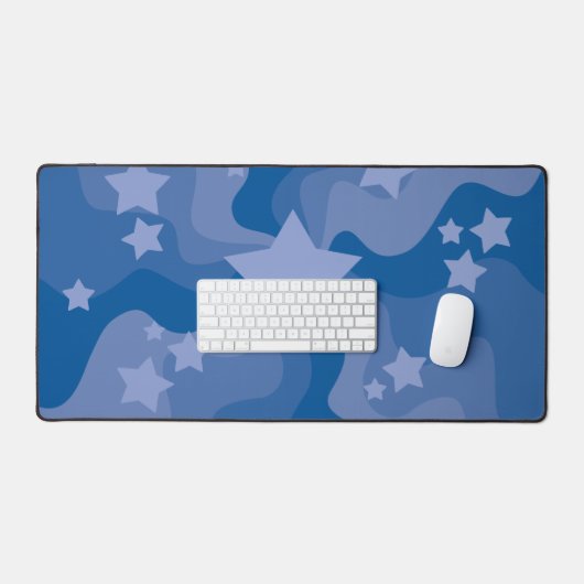 Zee van sterren - blauw bureaumat (Keyboard & Muis)
