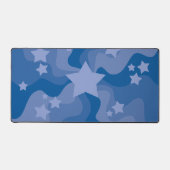 Zee van sterren - blauw bureaumat (Voorkant)