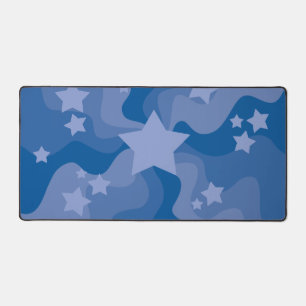 Zee van sterren - blauw bureaumat