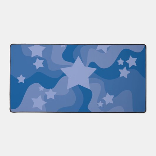 Zee van sterren - blauw bureaumat (Voorkant)
