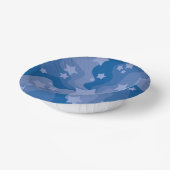 Zee van sterren - blauw papieren kommen (Gebogen)