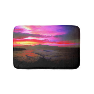 Zee van Tropical Sunset Windy Island Badmat