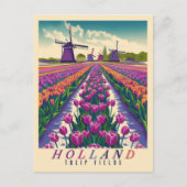 Zee van Tulpen -  Nederland Briefkaart (Voorkant)
