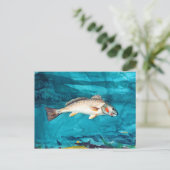 Zee van vis door Winslow Homer Briefkaart (Staand voorkant)