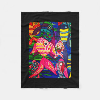 zee van vis fleece deken