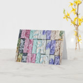 Zee van wervelingen - Soap Art Wenskaart Kaart (Gele Bloem)