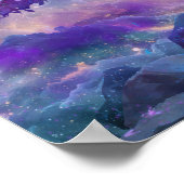 Zee van wolken poster (Hoek)