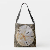 Zee van zanddollar onder water crossbody tas (Achterkant)