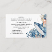 Zee van zeebrasem blauw oranje informatiekaartje (Achterkant)