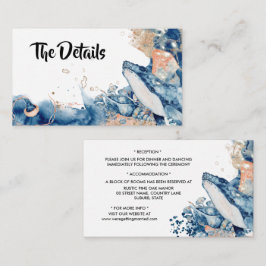 Zee van zeebrasem blauw oranje informatiekaartje