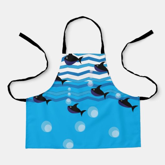 Zee van zeehaaien Dierlijk Kind Schort (Voorkant)