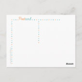 Zee vierkant reix Briefkaart (Achterkant)