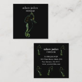 Zee  vierkant Visitekaartje (Voorkant / Achterkant)